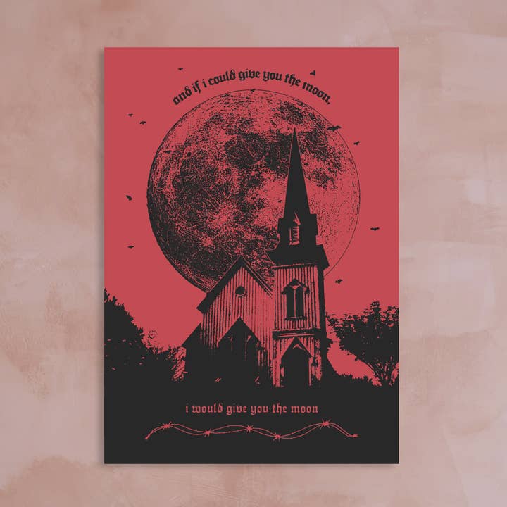 Moon Song A4 Art Poster for wholesale by Eyeification Prints