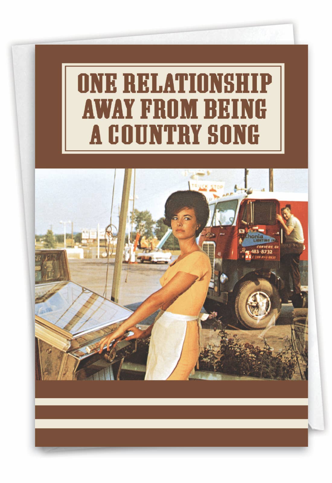 NobleWorks - Wholesale Everyday Greeting Card - All Occasions Card  - Country Song (Blank Card)4