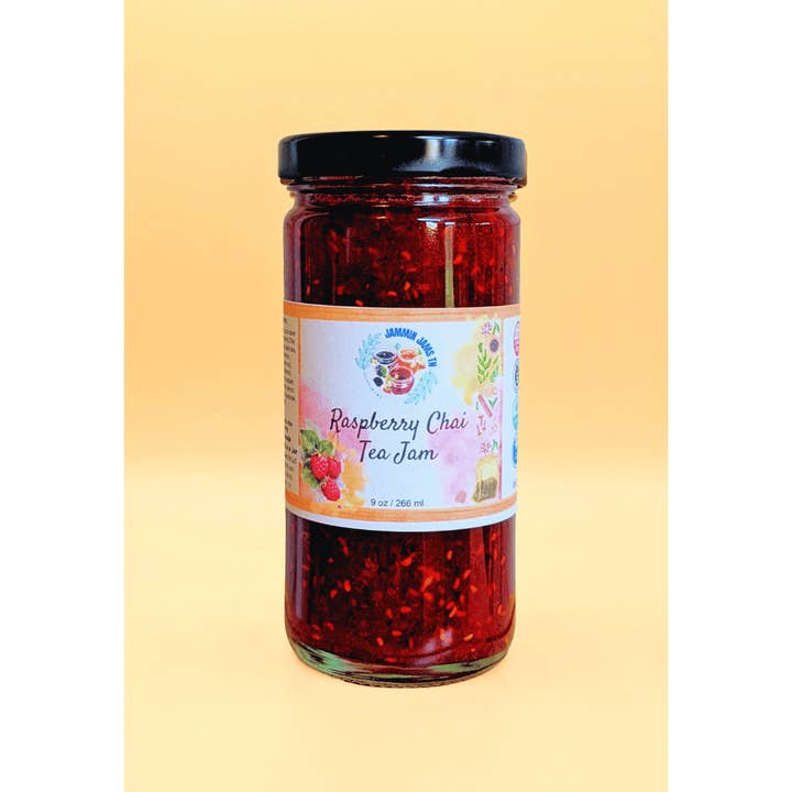 Raspberry Chai Tea Jam for wholesale by Jammin Jams TN LLC