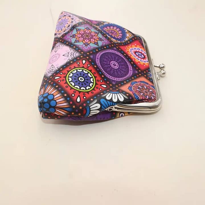 Magnifique Hearts - Wholesale Coin Purse - Women's - Vintage Styled Mandala Coin Purses, Mini Wallet Accessory2