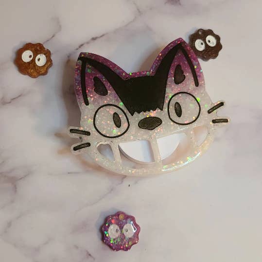The Witchin Waifu - Wholesale Keychain - Women's - Studio Ghibli Catbus Inspired Cheshire Self-Defense Keychain