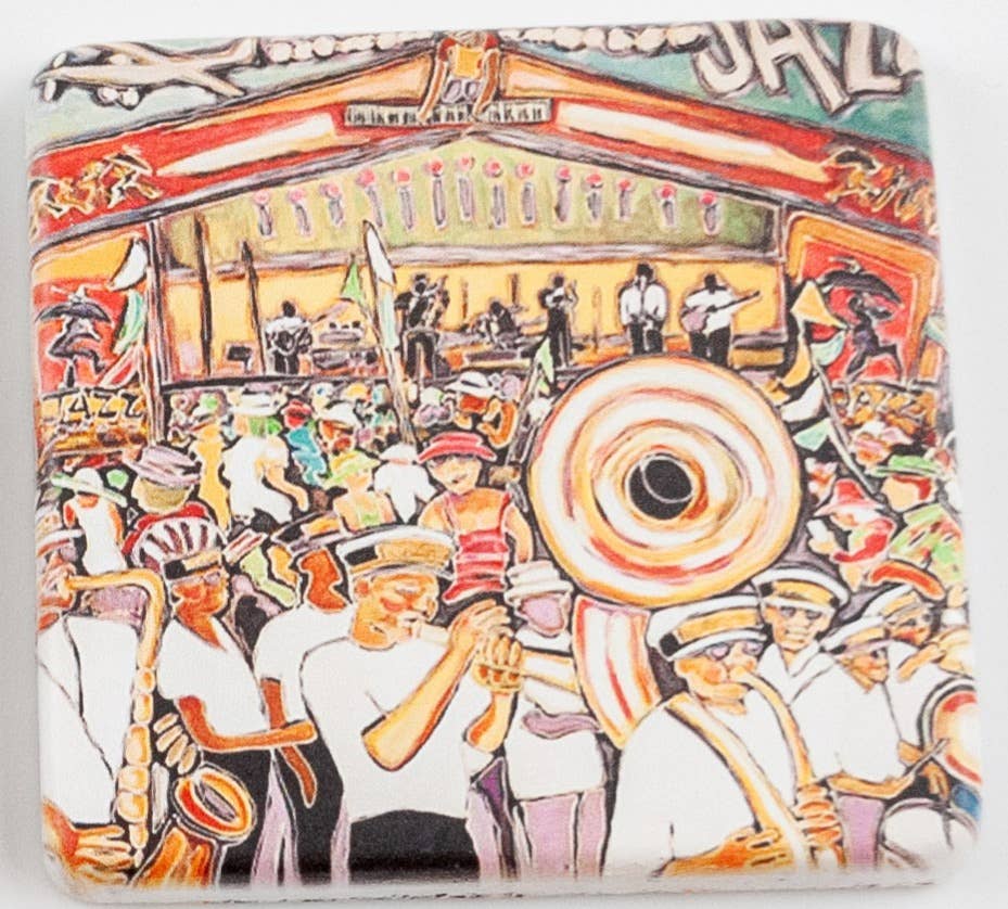 THE PARISH LINE - Wholesale Coasters - Coaster Set - New Orleans by Connie K.4