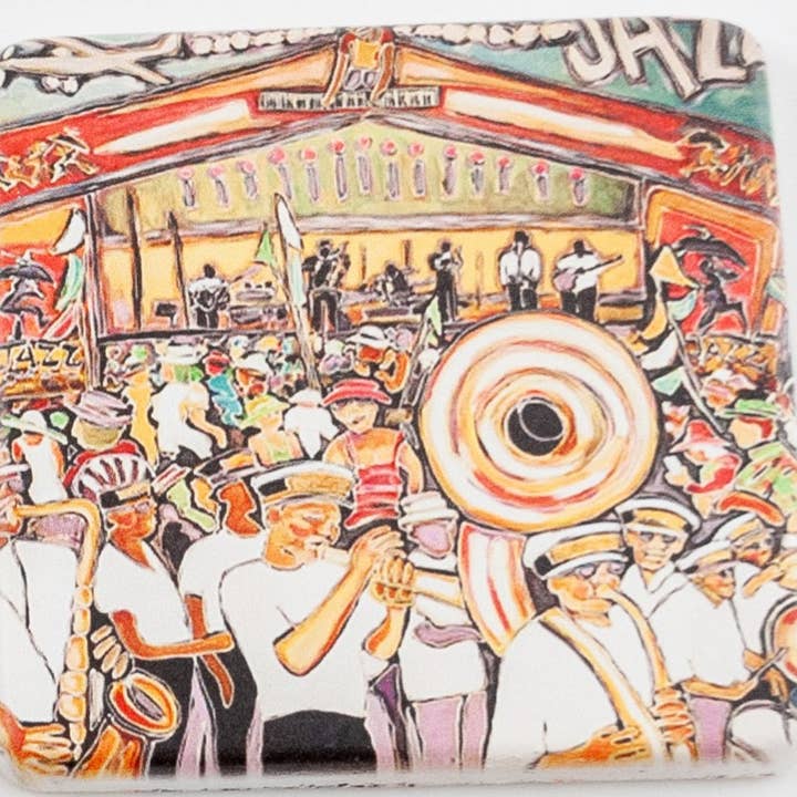 THE PARISH LINE - Wholesale Coasters - Coaster Set - New Orleans by Connie K.4