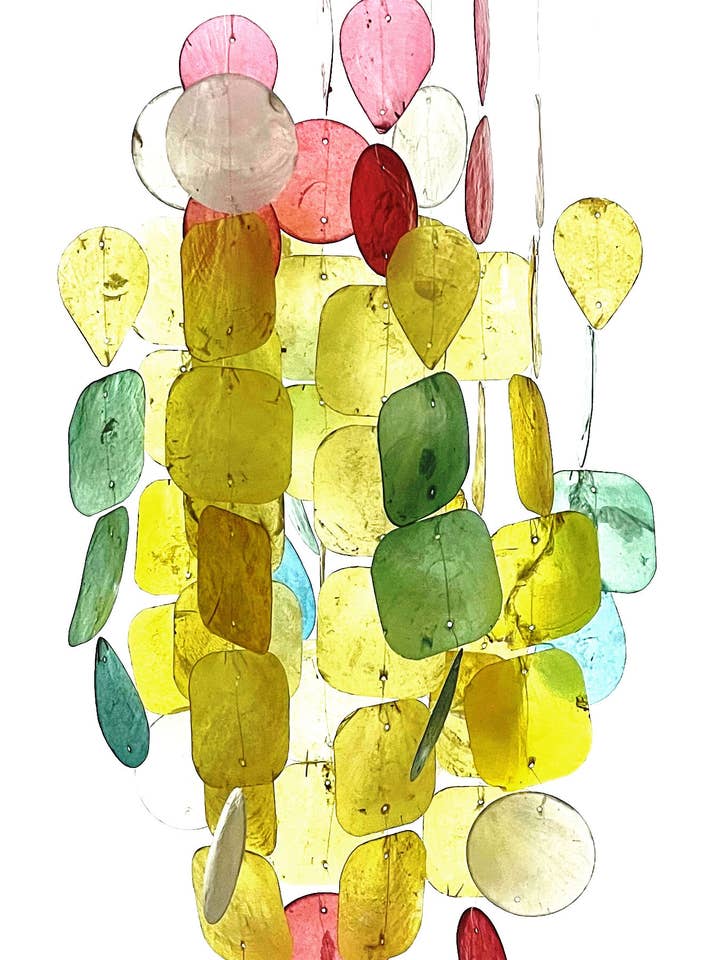Capiz Shell Wind Chimes - Multicolour for wholesale by Jafsons International