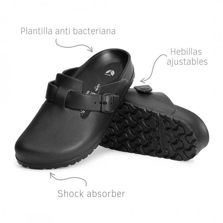 Avispas - Wholesale Clogs - Women's - Desalia Black sizes 36 to 41 Mule organic EVA wasps clog3