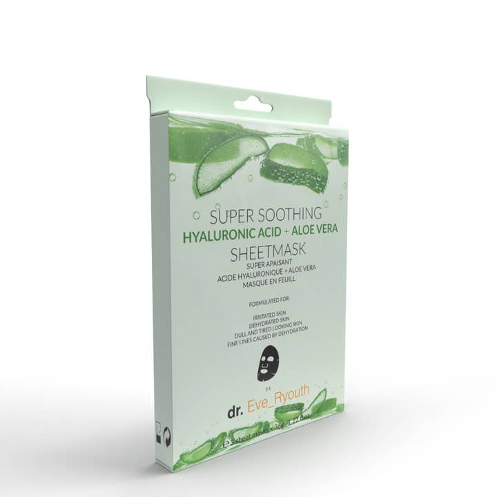 Super Soothing Hyaluronic Acid and Aloe Vera mask for wholesale by EclatSkin London