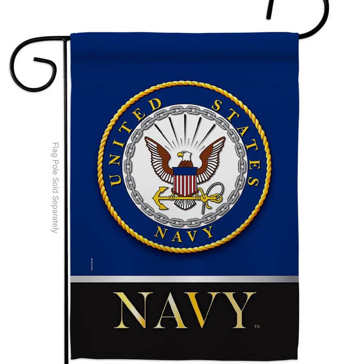 Two Group Flag Co - Wholesale Flag - Flag United State Navy Usa Armed Forces Day Garden House