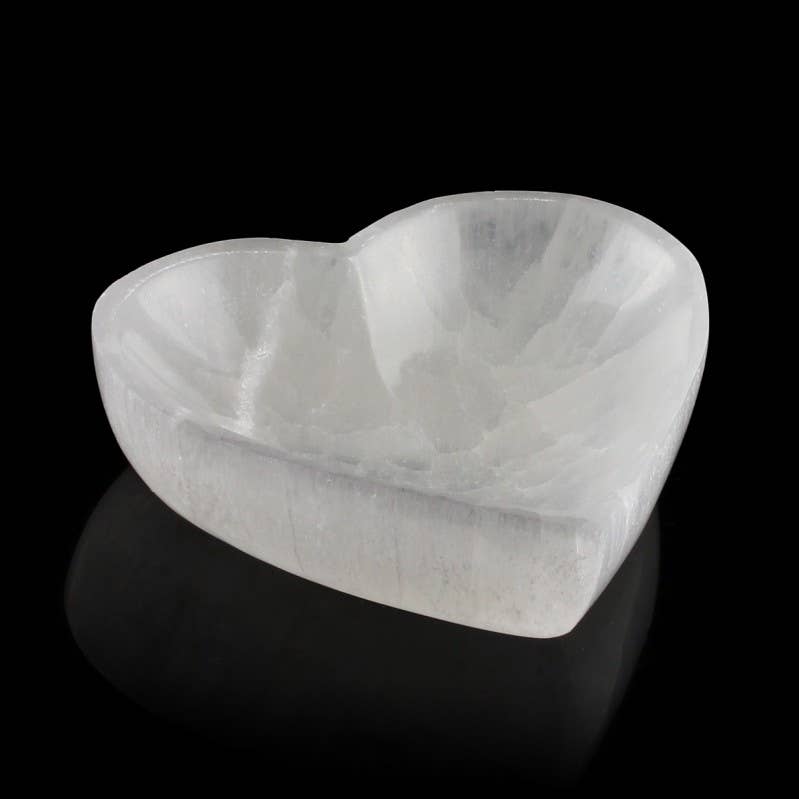 UniArt – Großhandel Spiritueller Stein/Kristall – Selenit-Schale in Herzform3