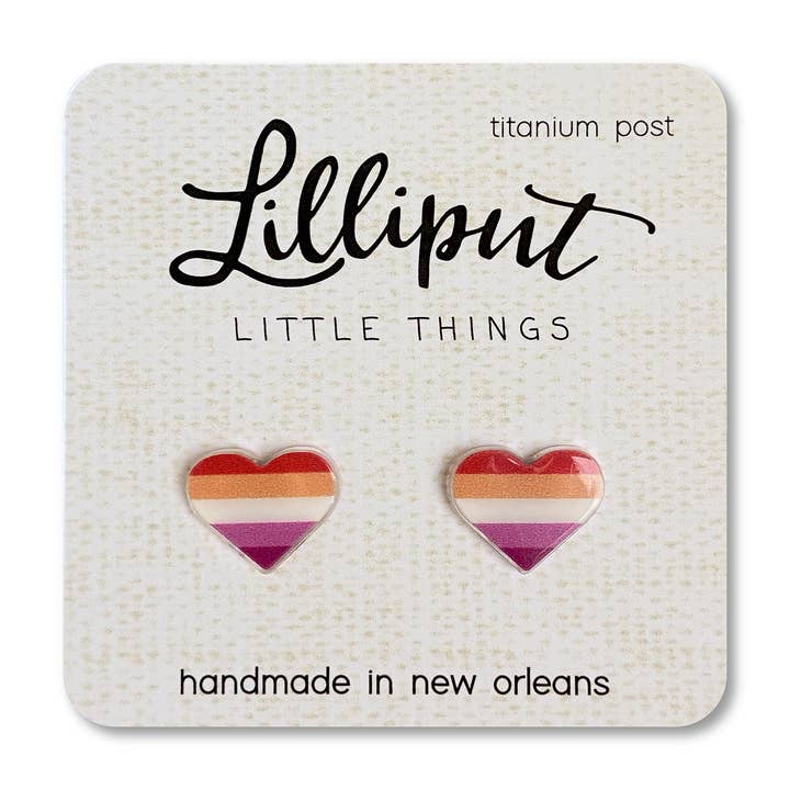 Lilliput Little Things - Wholesale Stud/Post Earrings - Pride Earrings // LGBTQ+ Pride Flag Earrings1