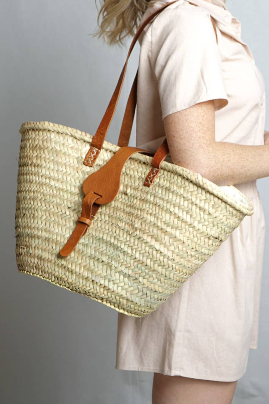 Logionline SLU - Wholesale Beach Bag - Palma Natural Carry Bag with White Lining Flap2