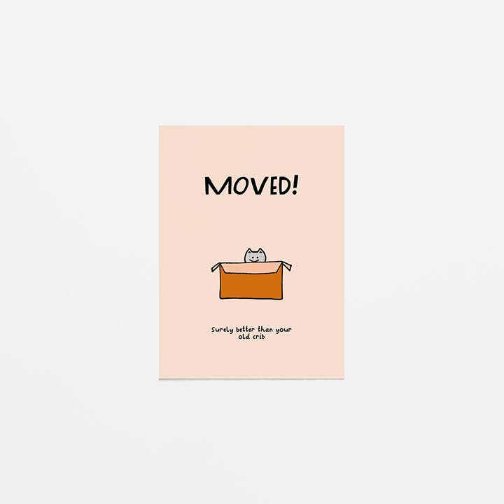 greeting card - Moved cat for wholesale by Van Kira