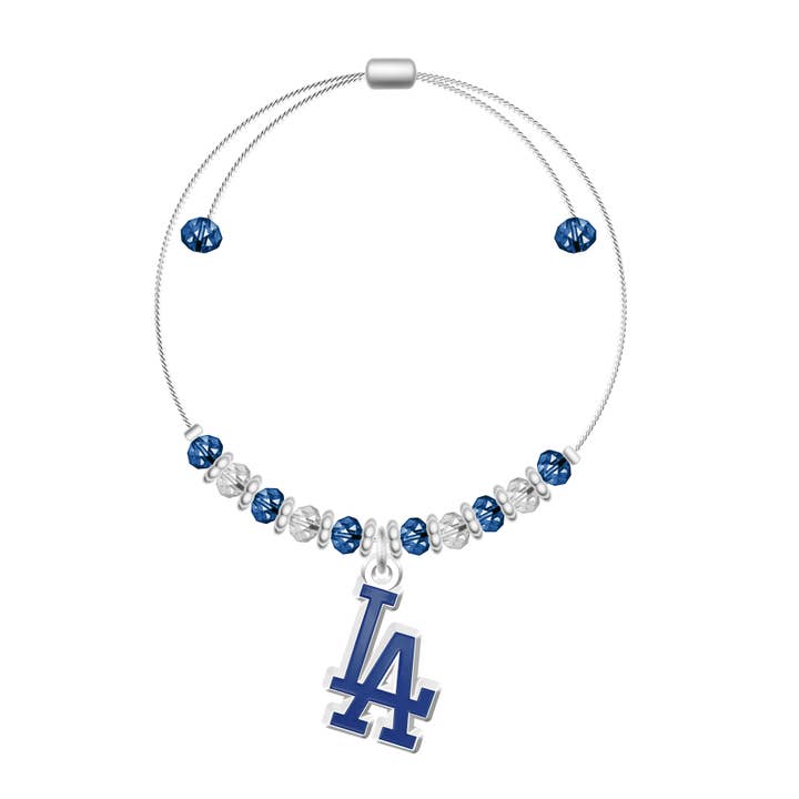 MLB Los Angeles Dodgers 2-ton pärla justerbart armband för wholesale av Simran International