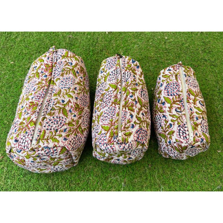 Bhawana Handicrafts - Wholesale Make-up/cosmetic bag - Toiletry Bag Cotton Bag Cosmetic Bag Block Print Makeup Bags2