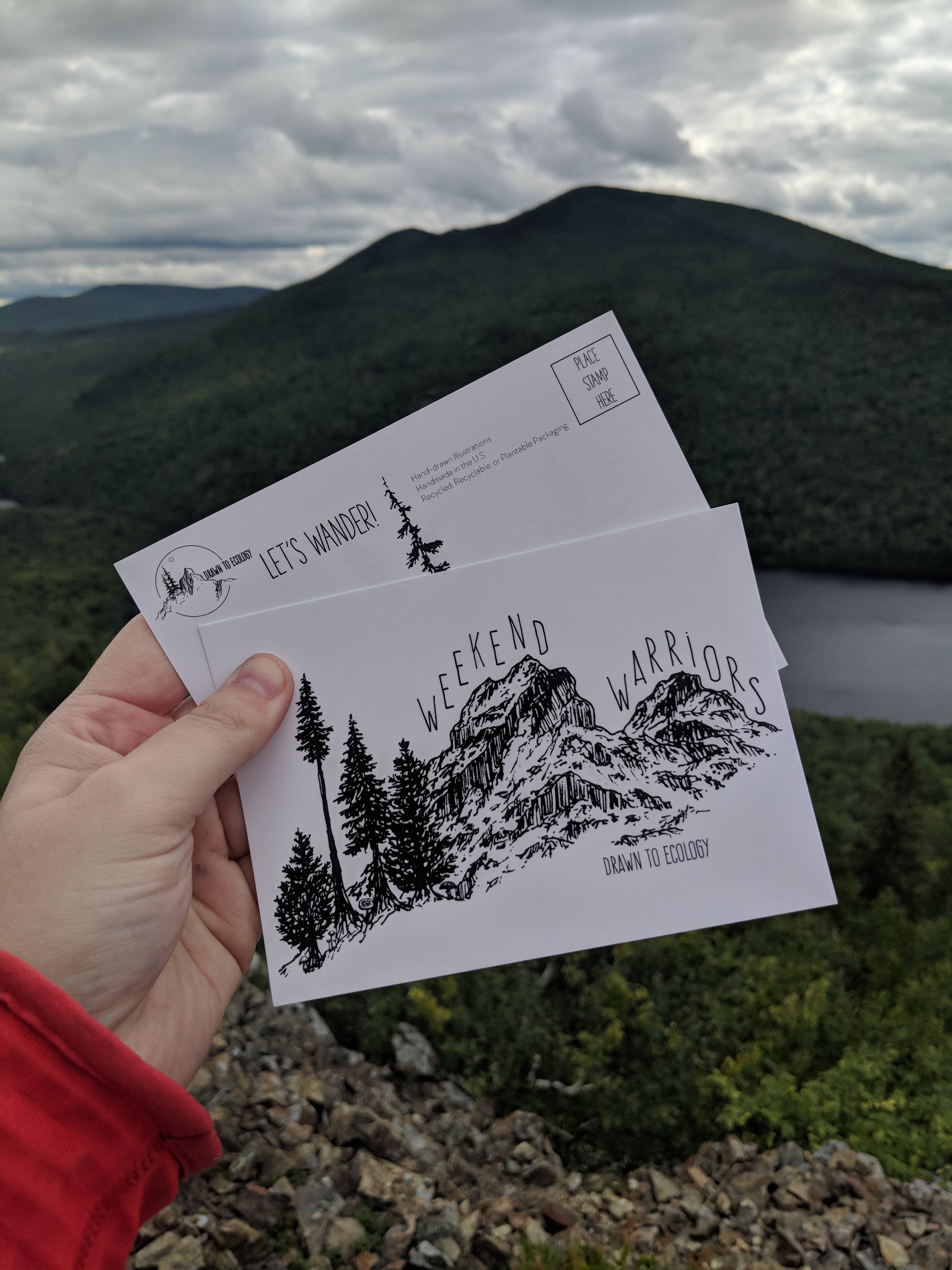 Drawn to Ecology - Wholesale Postcard - Weekend Warrior Postcard6