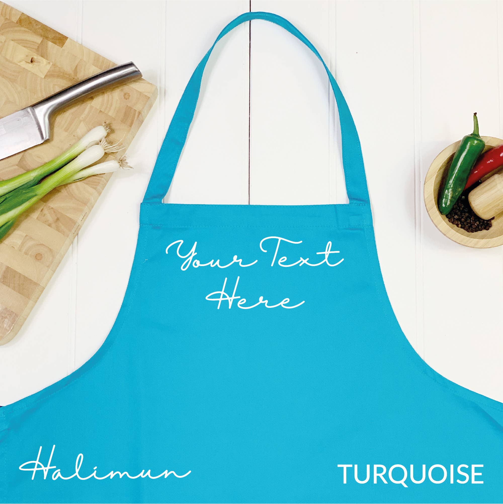 Lovetree Design - Wholesale Apron - Personalised Turquoise Apron5