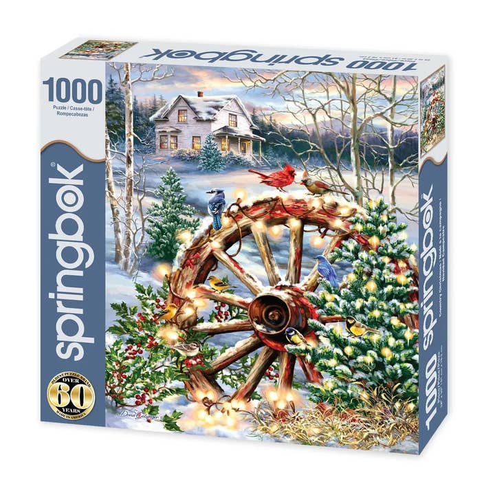 Country Christmas 1000 Piece Jigsaw Puzzle for wholesale by Springbok Puzzle