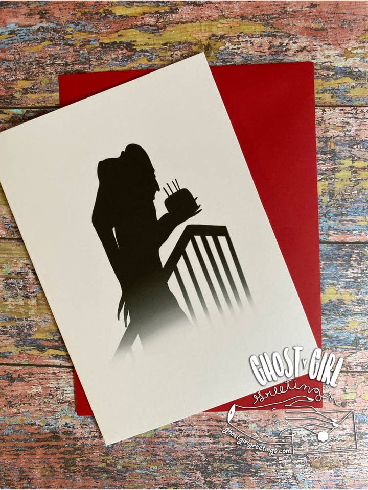 Cartão de Saudação: Espera que o teu Aniversário não chupe por atacado de Ghost Girl Greetings