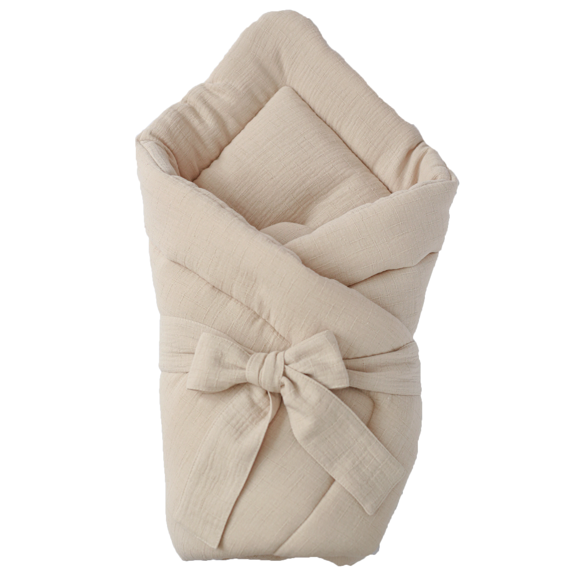 Babyly - Vente Lange – bébé - Couverture enveloppante en mousseline pour bébé - 3 couleurs8
