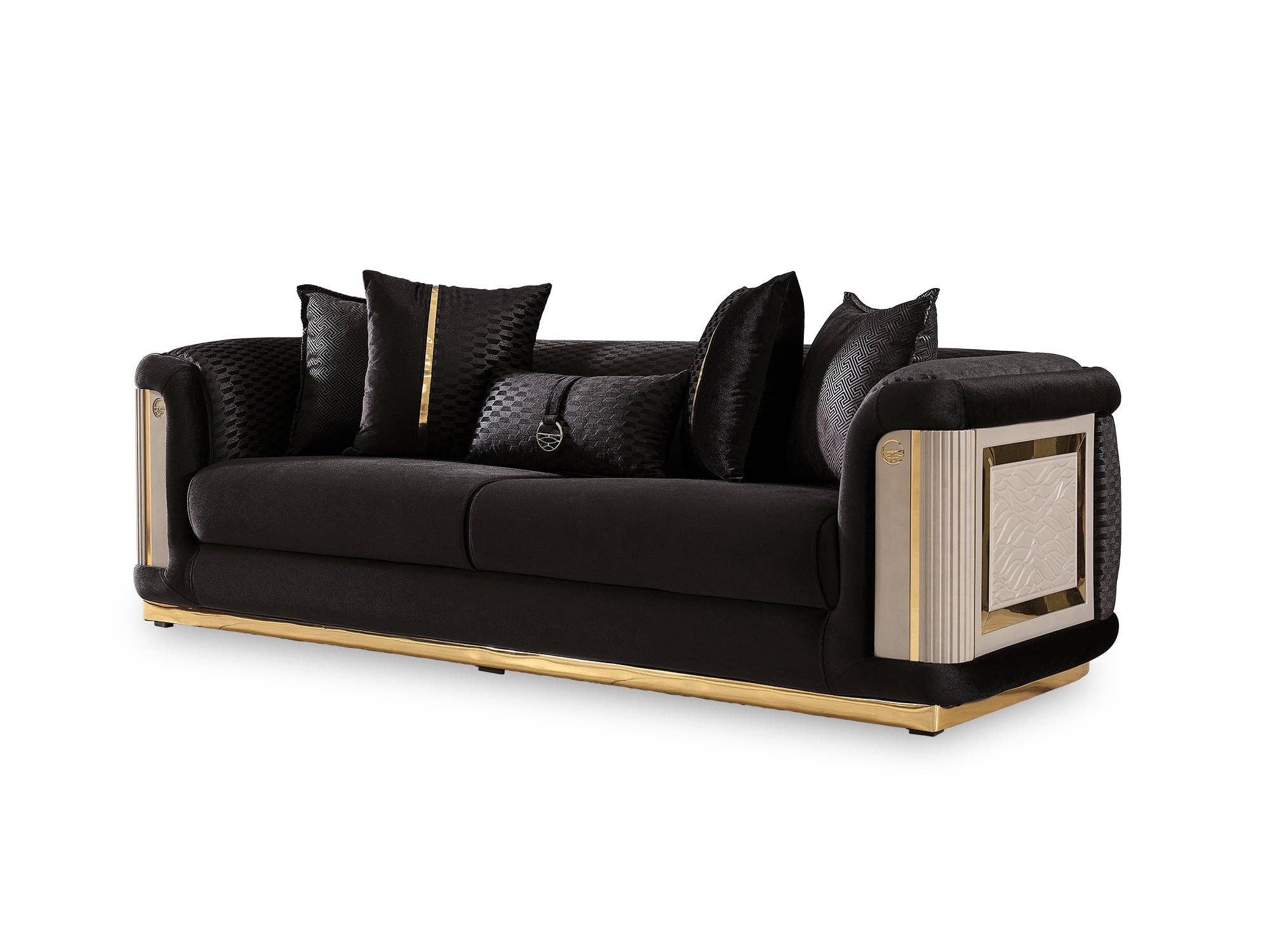 Elegance Stationary Sofa Black for wholesale on Faire0