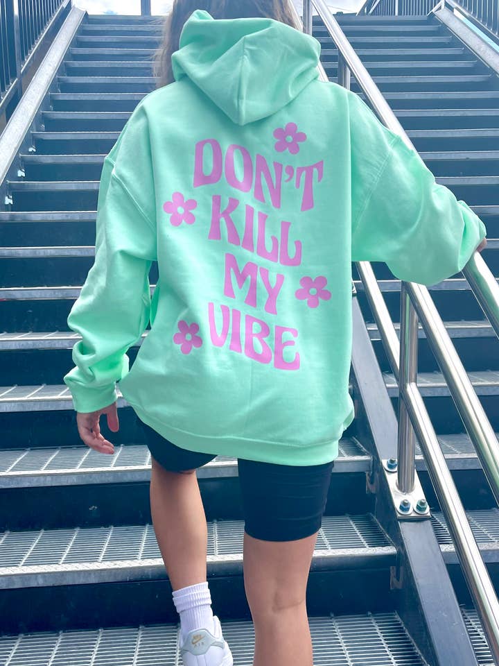 SewGenesis - Vendita all'ingrosso Felpa con cappuccio - Donna - Felpa con cappuccio Don't Kill My Vibe