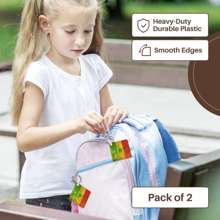 3dRose - Wholesale Keychain - Unisex - 3dRose, Distressed Style Grunge Flag Of Senegal, Key Chain8