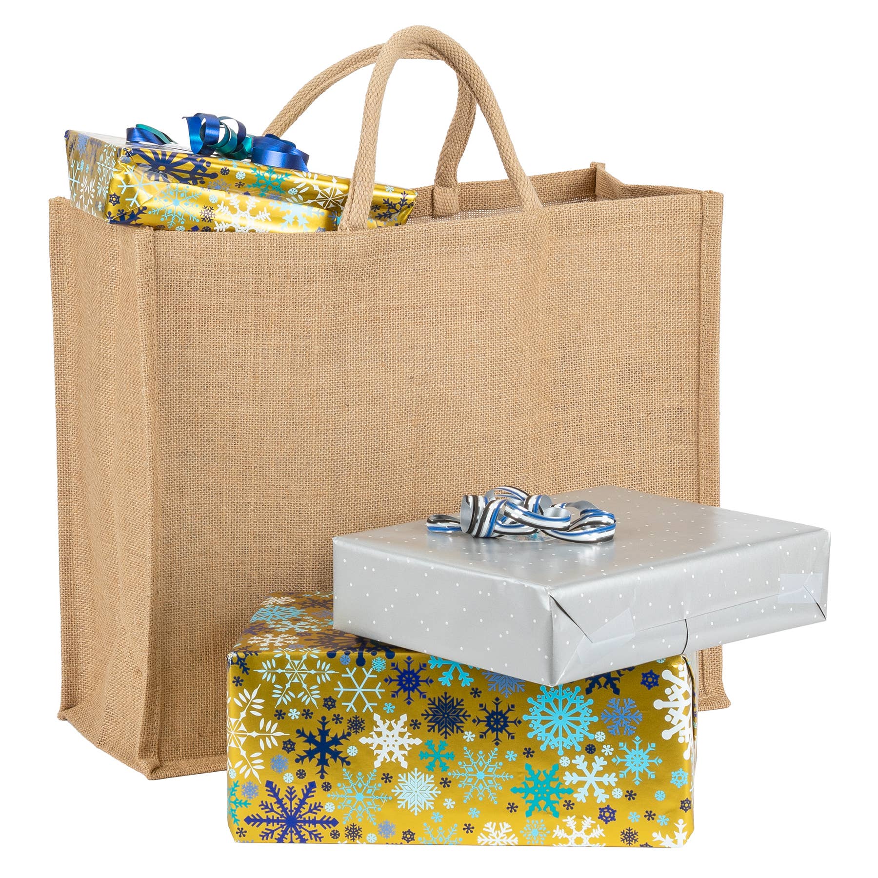 La Cordeline - Wholesale Grocery/Shopping Bag - 29L Reusable Burlap Tote Bag - 3 Colors4