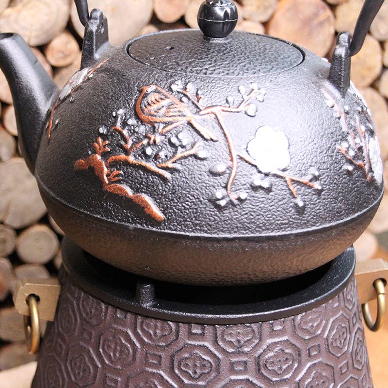 Tea soul - Wholesale Tea Pot - Black cast iron teapot decorated 1300 ml4