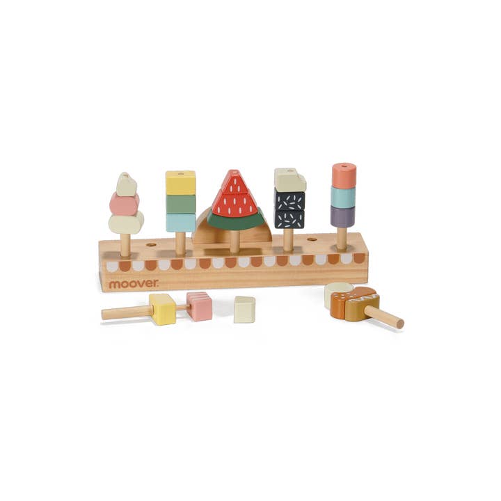 Moover Toys - Wholesale Wood Toy - Kids - Solid Wood Ice Cream Set Toy