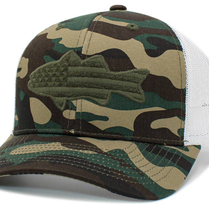 KBETHOS - Wholesale Trucker Hat - Unisex - Fish Flag Mesh Back Ballcap