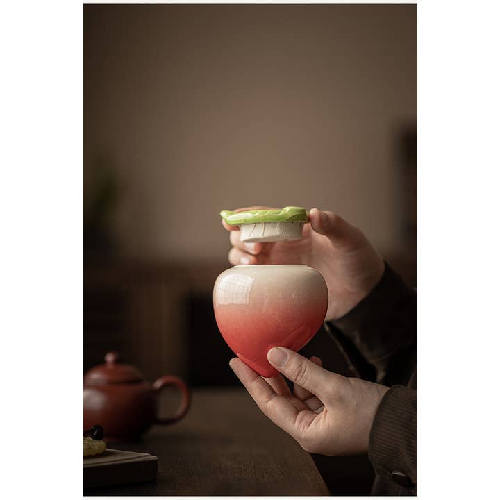 Gohobi (We cover U.S. import duties) – Großhandel Lebensmittelbehälter – Gohobi Aufbewahrungsbehälter in Pfirsichform aus Keramik6