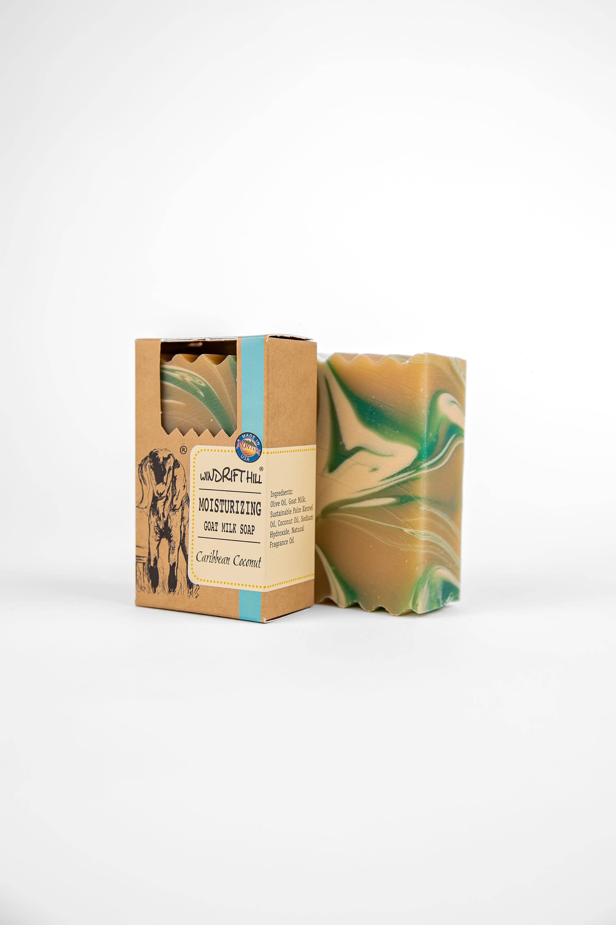 Windrift Hill Goat Milk Skincare - Vente Pains de savon - Noix de Coco des Caraïbes | Savon au Lait de Chèvre | Petit Cadeau de Noël1