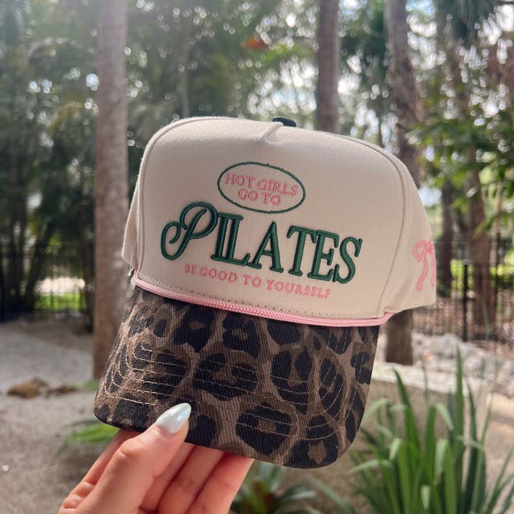 KENZKUSTOMZ - Wholesale Trucker Hat - Women's - Hot Girls go to Pilates - Leopard Vintage Hat7