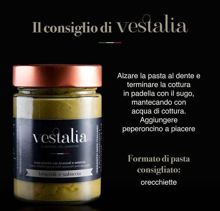 Vestalia sughi - Wholesale Sauce - Broccoli and sausage2
