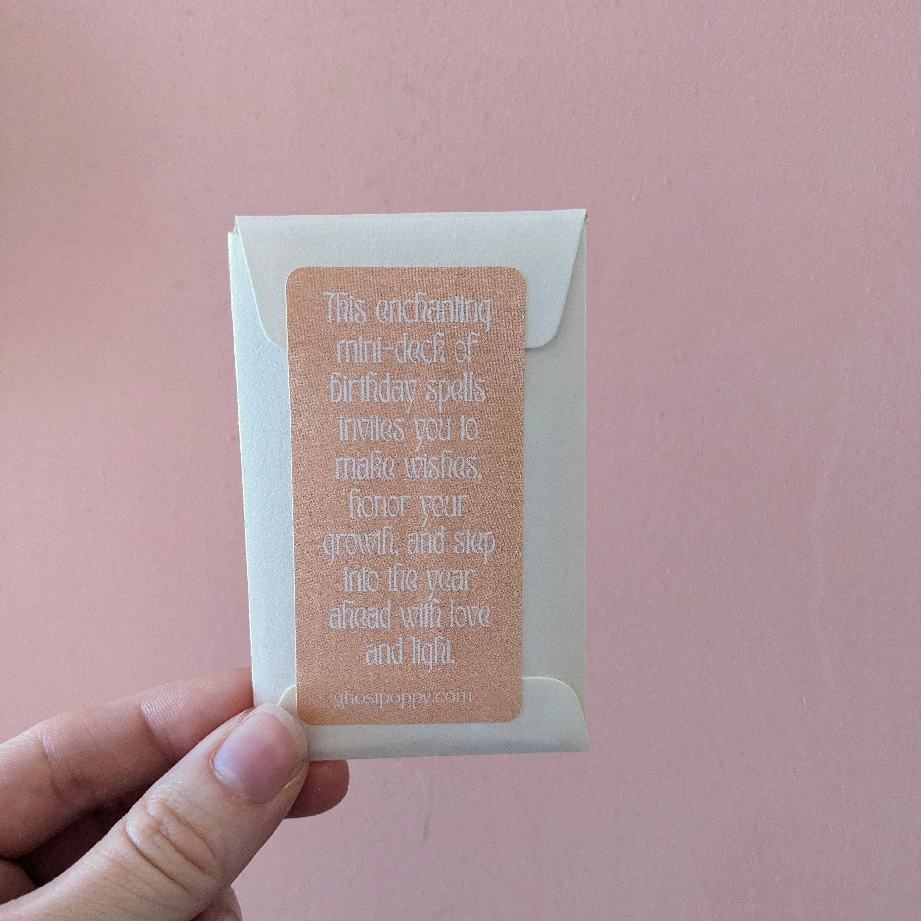 Ghost Poppy - Wholesale Tarot Cards - Birthday Spell Cards1