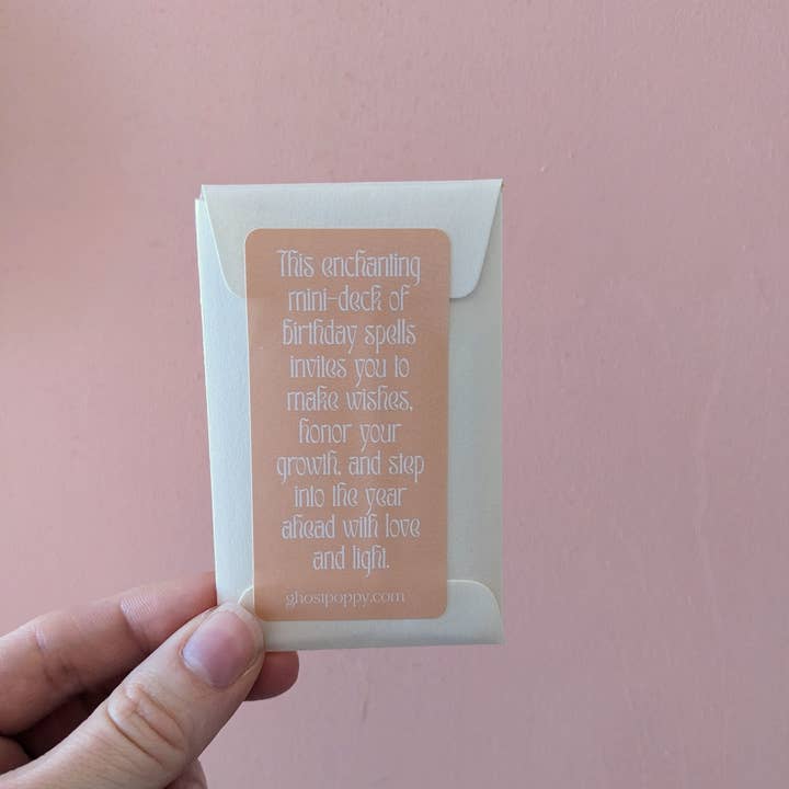 Ghost Poppy - Wholesale Tarot Cards - Birthday Spell Cards1