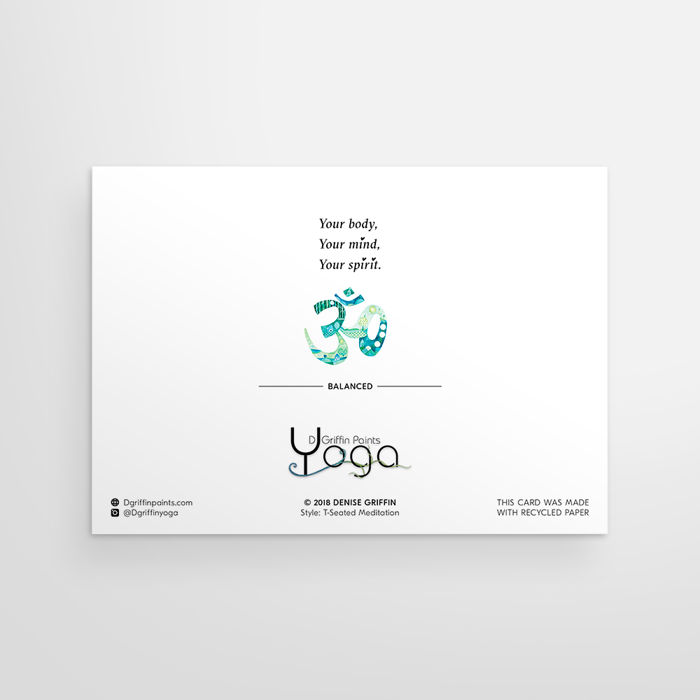 Yogini Collection – Großhandel Grußkarten für den Alltag – T-Sitzende Meditation1