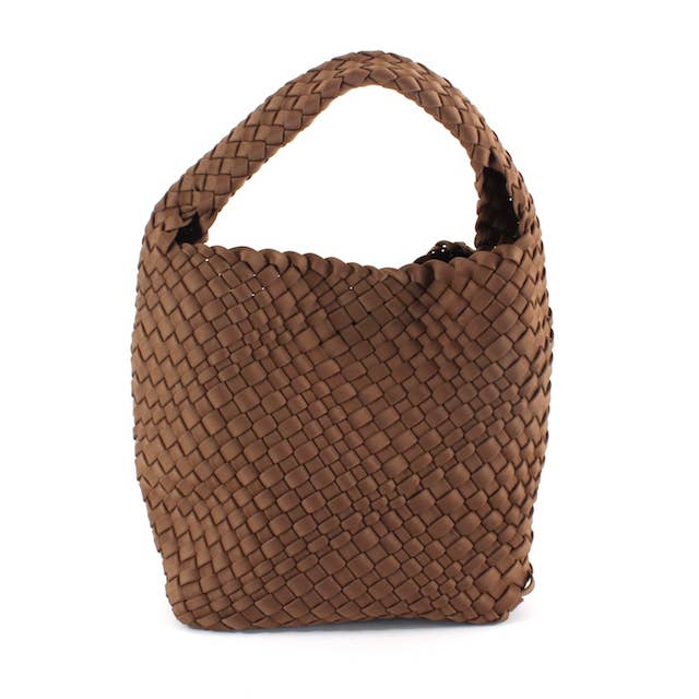 Pretty Persuasions - Wholesale Crossbody Bag - Women's - P23093 Small Nylon Woven Hobo Crossbody Bag w/Cosmetic Pouch8