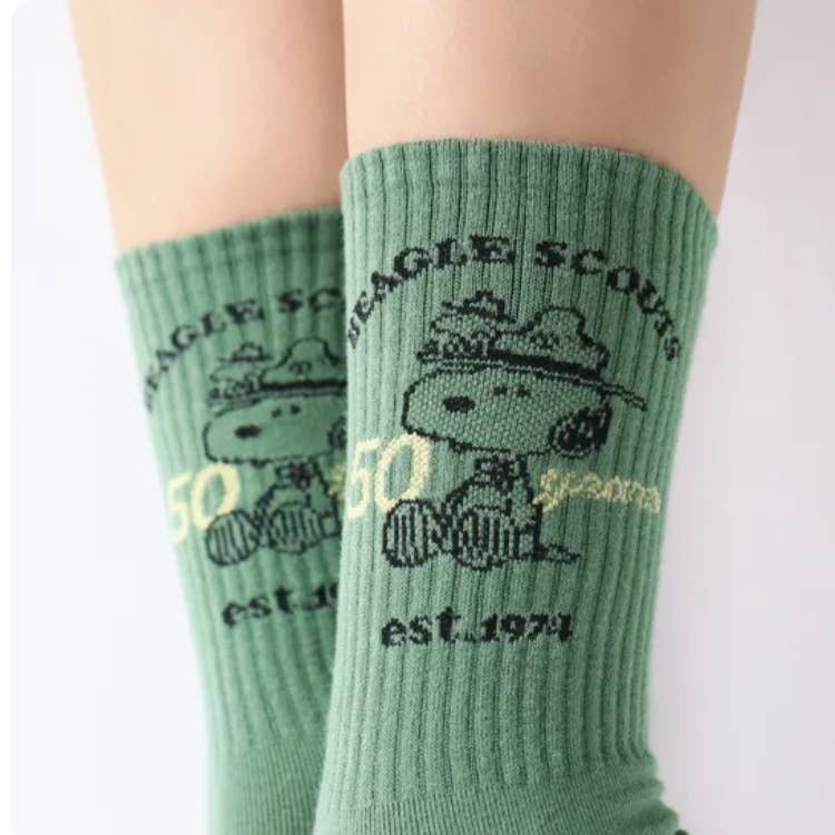 K-Wonderland - Wholesale Sokken - Uniseks - Peanuts Snoopy Scout 50e Jubileum enkelsokken3