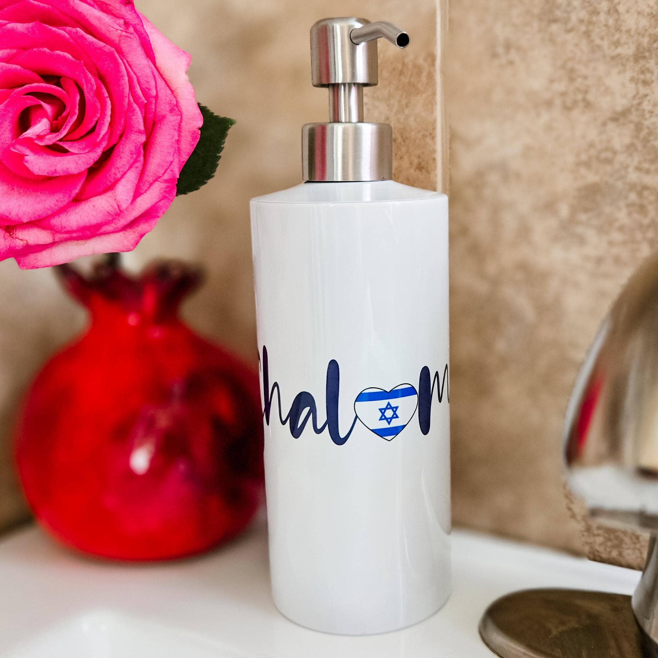 Salt Sparkle Shalom – wholesale Soap dispenser – Shalom Israel Soap Dispenser1