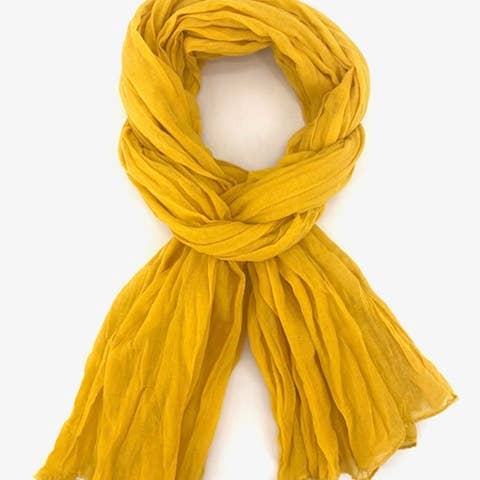 Maison Unik Accessoires - Wholesale Scarf - Unisex - Unisex cotton scarves 6 plain autumn-colored chèches5