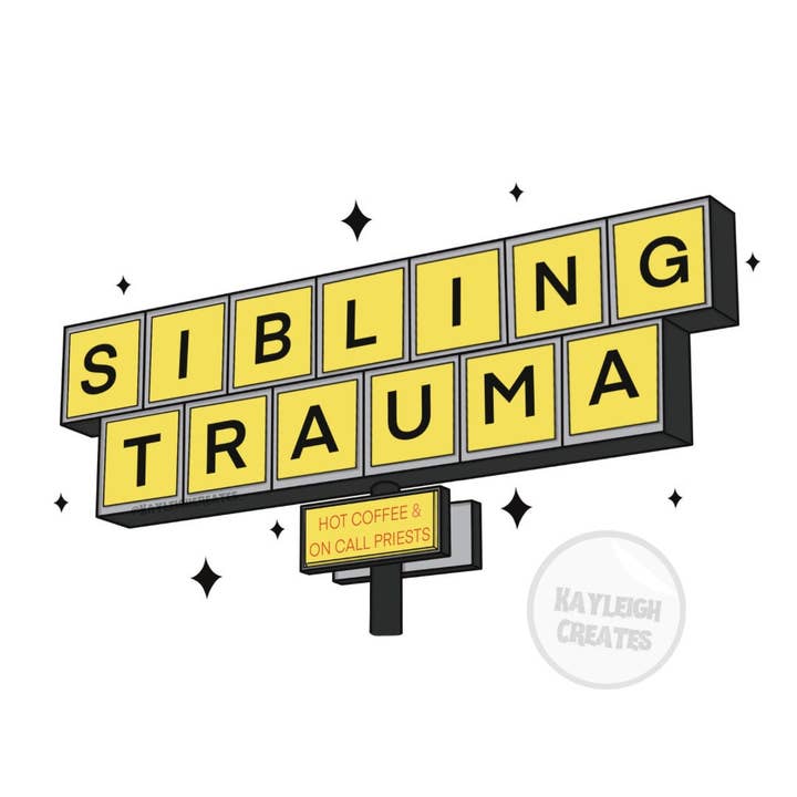 Sibling Trauma How To Sell A Haunted House Art Print for wholesale by Kayleigh Creates