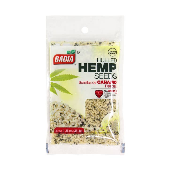 Badia Semillas de Cáñamo Descortezadas 12/1,25 oz para venta al por mayor de L&F Universal Goods