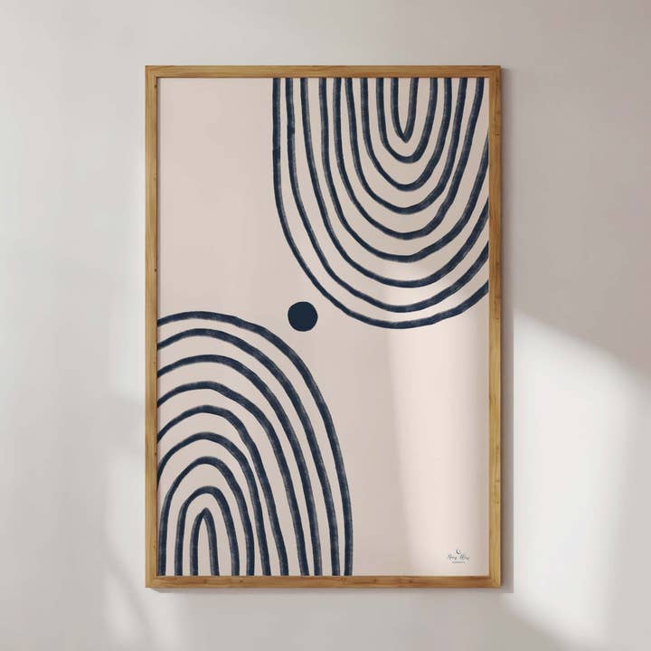 Impression artistique abstraite style bohème pour la vente par MoonGlowStationery