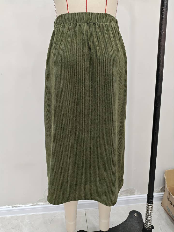 Utility Midi Skirt Women Military Green N5A299 for wholesale on Faire4