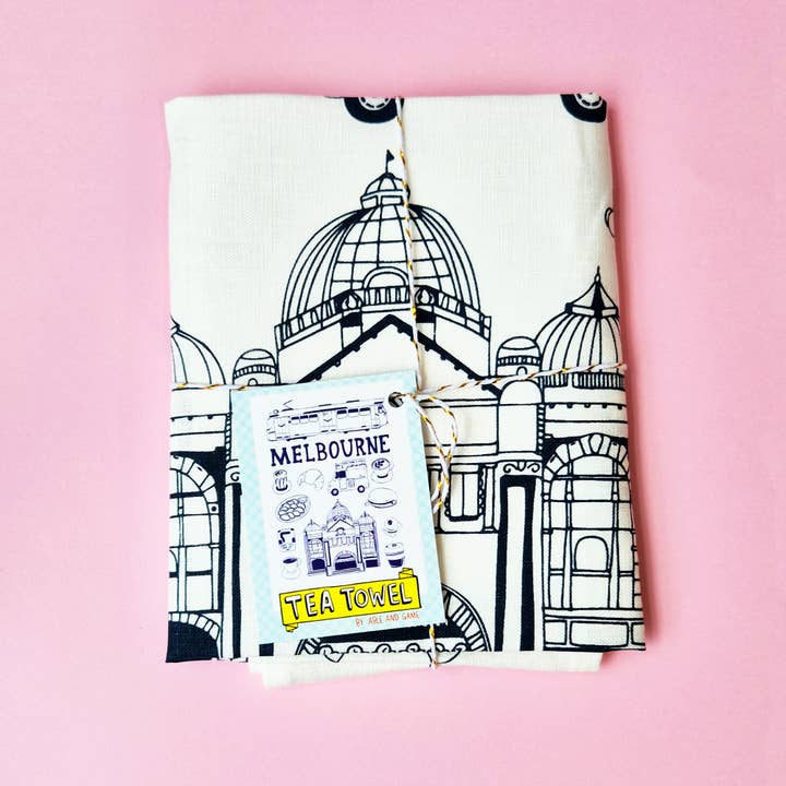 Able And Game – wholesale Tea towel – Melbourne - 100% Linen Tea Towel