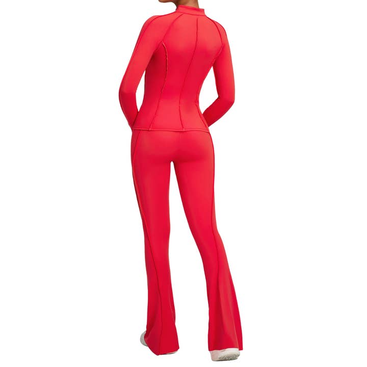 Sodalemon - Wholesale Activewear set – Women′s - Ladies' zipper long-sleeve two-piece set10