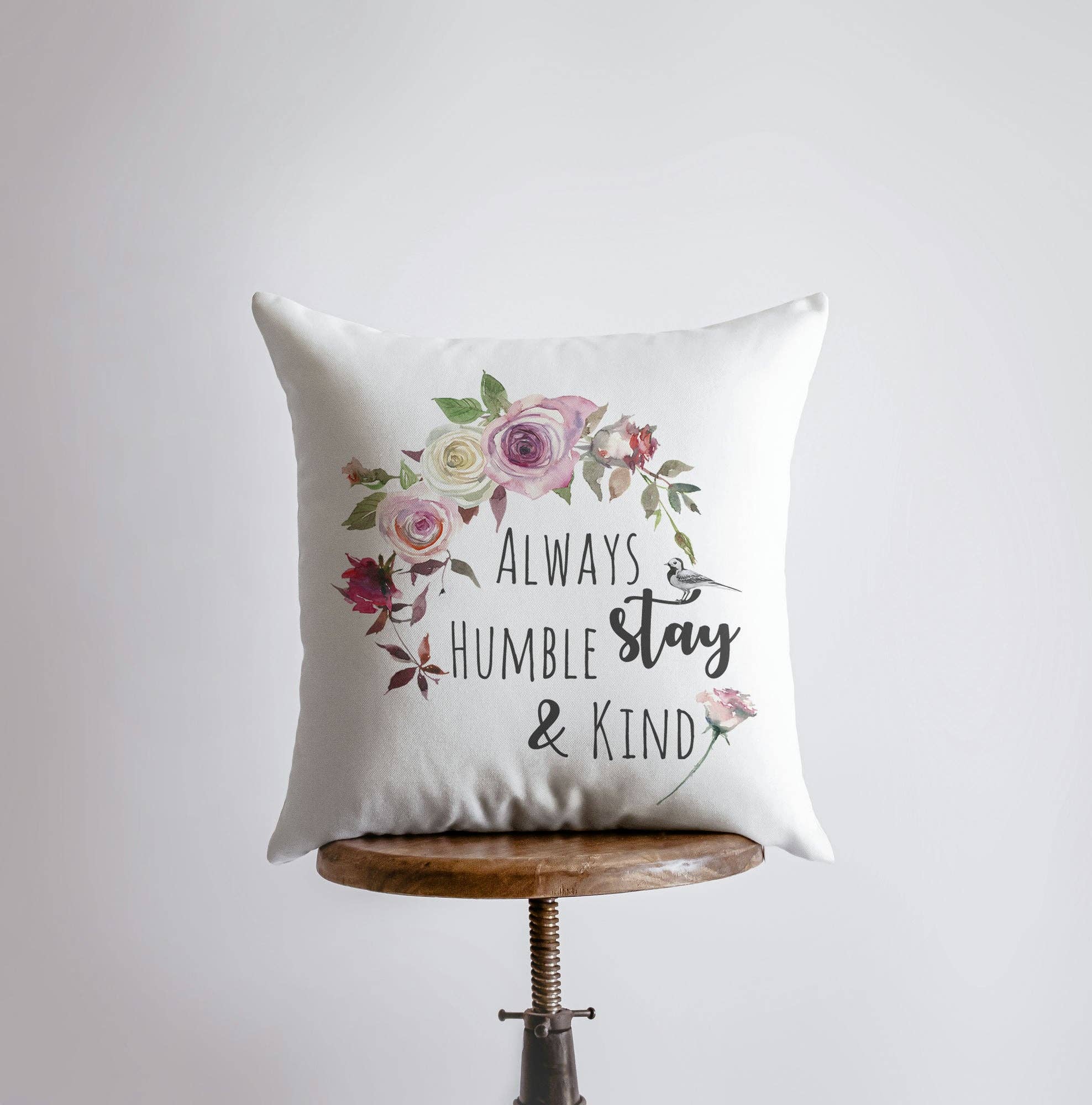 UniikPillows - Wholesale Throw Pillow Cover - Humble and Kind | Pillow Cover | Throw Pillow | Inspirational Quotes | Positive Quotes | Famous Quotes | New Home Gift | Room Decor