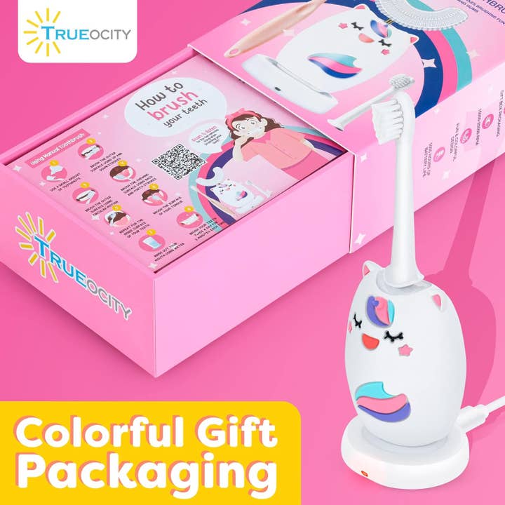 Trueocity - Wholesale Toothbrush - Kids & Baby - Kids Toothbrushes U Shape (Pink - Unicorn)4