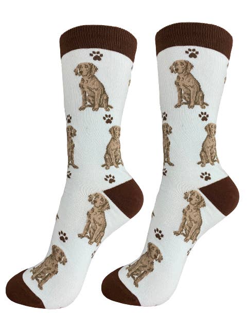 E&S Pets - Wholesale Socks - Unisex - Weimaraner Socks - Fun Novelty Dog Socks - Unisex