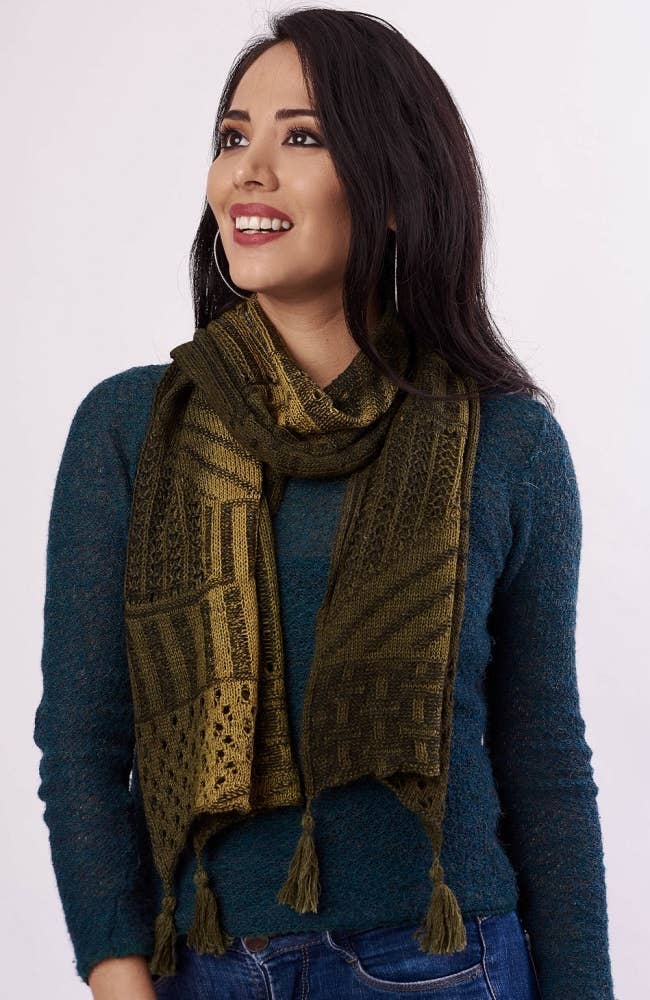 WUAMAN - Alpaca – wholesale Scarf – Women's – Baby Alpaca Scarf | Tie Dye | Ombre | Fall4